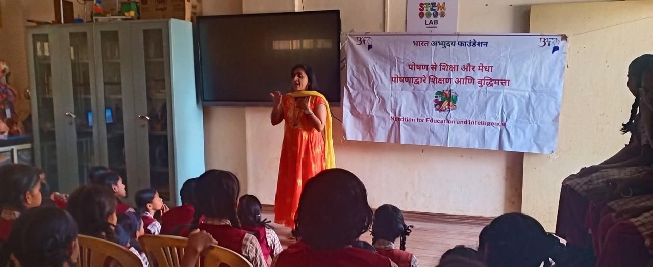 A BAF nutrition awareness session with students